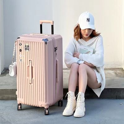 [COD] Ultra-light large-capacity trolley case universal suitcase female durable brake box boarding aluminum frame ultra-light