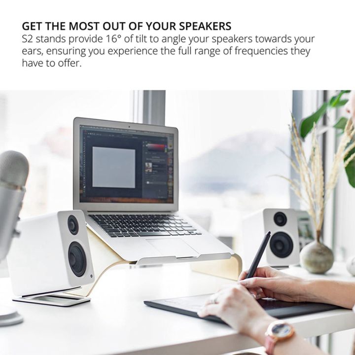 desktop-speaker-stand-metal-audio-bracket-tabletop-holder-for-kantos-yu4-active-speaker-amp-similar-size-speaker