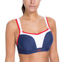 Womens High Impact Underwire Active Bra Full Support Padded Mesh Sports Bra