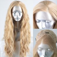 【jw】∋ AIMEYA Blonde Front Wigs for Resistant Synthetic Wig Glueless Hairline Loose Use