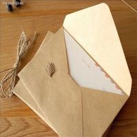 ☇◐▪ 50PCS/lot NEW Vintage simple Kraft paper envelope 16x11cm diy Gift envelopes for wedding red envelope supplies