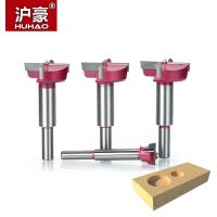 HUHAO 1pc ดอกสว่านไม้สําหรับพาร์ติเคิลบอร์ด MDF ไม้อัดเจาะรูเจาะรู Reaming Hinge Hole Drill Bits Wood Row Drilling