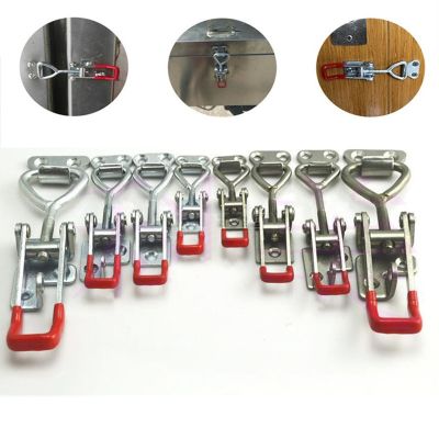 【LZ】◄  Adjustable Cabinet Boxes Lever Handle Lock Hasp Toggle Latch Catch Toggle Clamp for Sliding Door Furniture Hardware