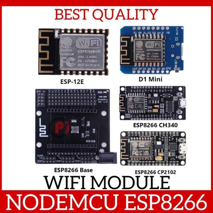 NodeMcu ESP8266 CH340 CP2102 / Wemos D1 Mini R3 Wifi Module Node MCU ...