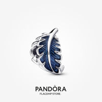 Official Store Pandora Blue Curved Feather Charm