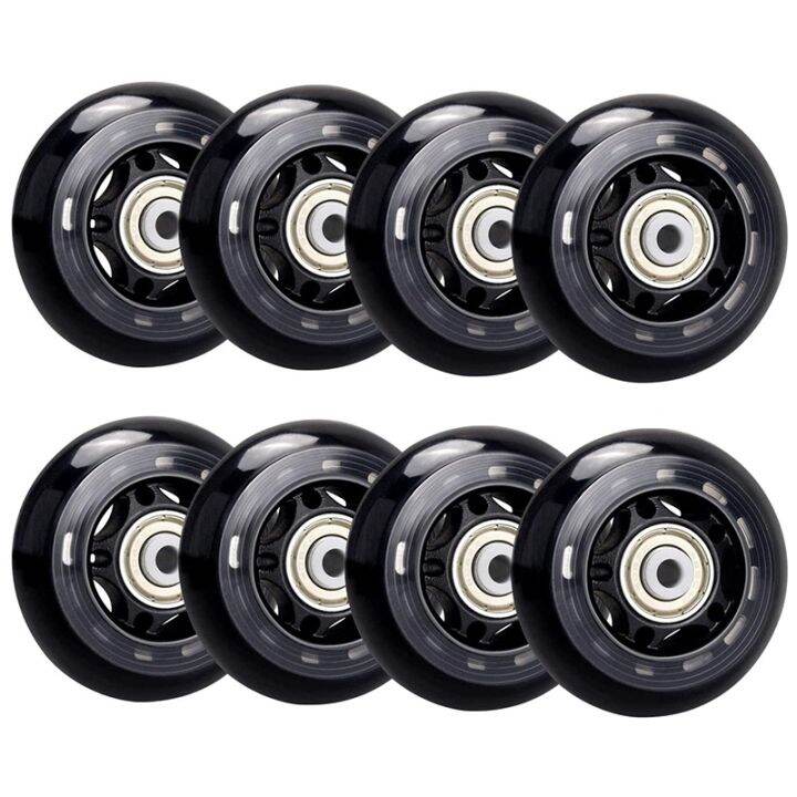 8 Pack Inline Skate Wheels, Indoor/Outdoor Roller Skate Wheels, Roller