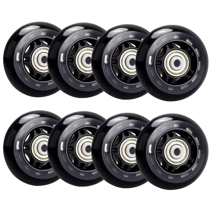 8 Pack Inline Skate Wheels, Indoor/Outdoor Roller Skate Wheels, Roller