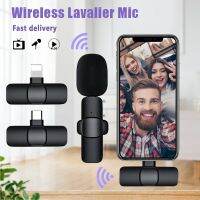 Wireless microphone TC/IOS/PC Mobile Microphone wireless lavalier microphone ไมโครโฟนออกอากาศ Lapel ไมโครโฟนชุดสั้นการบันทึกวิดีโอชาร์จมือถือไมโครโฟนที่ถ่ายทอดสด