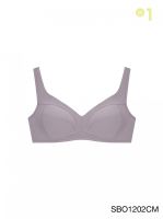 Sabina เสื้อชั้นใน Invisible Wire (ไม่มีโครง) รุ่น Function Bra รหัส SBO1202 สีช็อคโกแลต