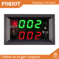 Foriot  T2401-O DC12V Delay Dual Display รีเลย์สีเขียวสีแดงโดยตรงดิจิตอลจอแสดงผล Delay Relay โมดูล