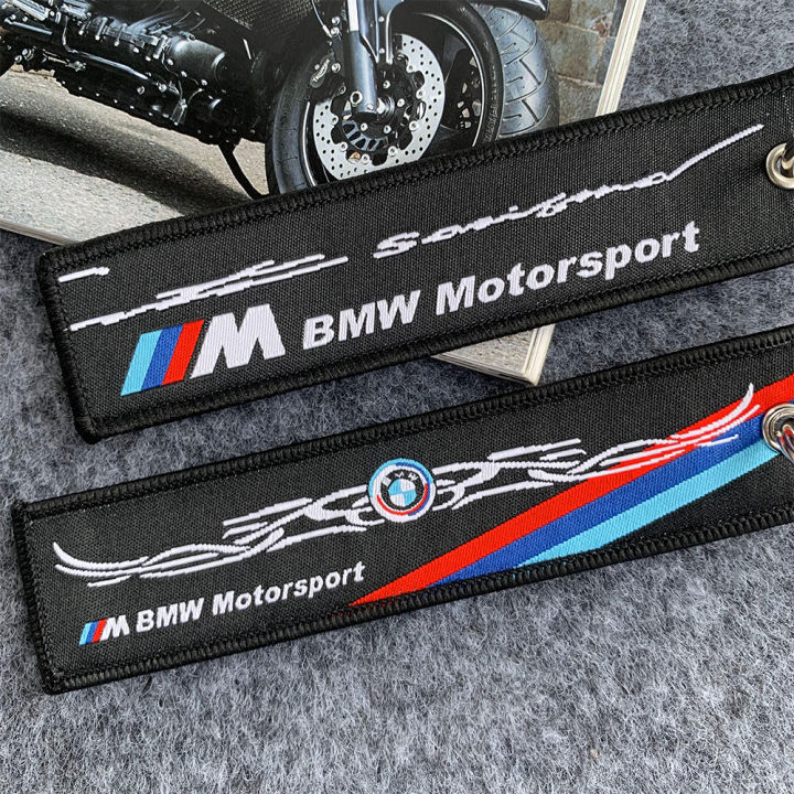 พวงกุญแจรถ-bmw-พวงกุญแจปักลายพวงกุญแจหนังไนลอนสำหรับ-bmw-ninet-s1000xr-f750gs-f800gs-f850gs-g310gs-r1200gs-r1250gs-e46-f30-e90-e60-f20-f10-e36-g30-e87