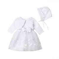 Citgeett White Solid Lace Baby Flower Girl Christening Wedding Bridesmaid Party Princess Formal Dress