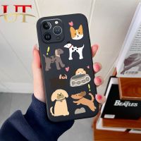 เคส C1สำหรับ Realme OPPO C11 C2 C17 C15 C12 C25 C20 C21 C21Y C25Y C30 C30S C31 C33 C35 C53น่ารักลายการ์ตูนสุนัขเจ็ดตัวขอบตรงซิลิโคนนิ่มเคสโทรศัพท์ปกป้องกล้องกันตกฝาหลัง