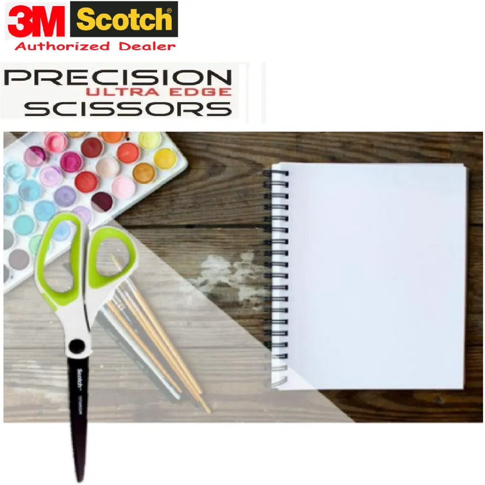 Scotch 8 Precision Ultra Edge Titanium Scissors, Ideal for Fabric, Crafts,  and Photos (1458TU-MIX)