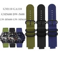 High Quality Canvas Watch Band For Casio G-SHOCK DW-5600 GW-B5600 GW-M5610 GM110 GA110 EDIFICE Modified Nylon Strap Wristband