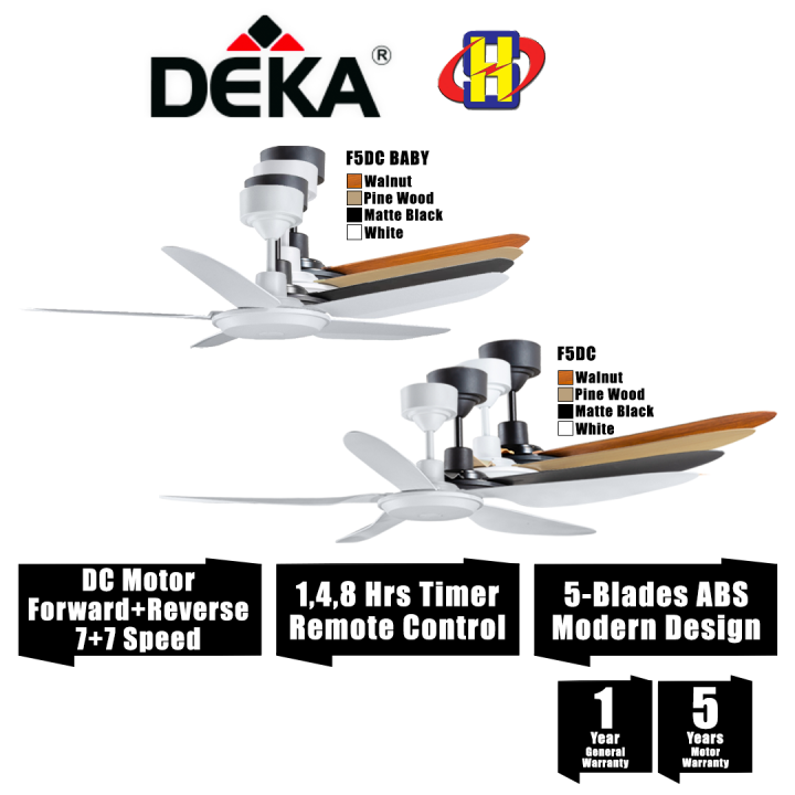 Deka Ceiling Fan (56 Inch / 46 Inch) KRONOS Series DC Motor 14Speed