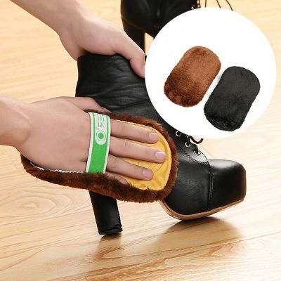 【CC】 Shoe Gloves Shoes Cleaner Soft Wool Color Polished Handbag Brushes Leather