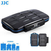 JJC 8สล็อตกันน้ำเคสการ์ดหน่วยความจำกระเป๋าสตางค์ที่ใส่สำหรับ1 CF 2 SD SDXC SDHC 2 MSD ไมโคร SD TF 3 XQD การ์ดเก็บข้อมูลกล่องออแกไนเซอร์