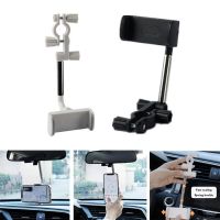 Universal Telescopic Car 360 Degree Rotation Mobile Phone Holder Stand Rearview Mirror GPS Mount Bracket for Smart Cellphones