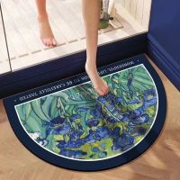 Bathroom absorbent floor mat toilet toilet door foot mat kitchen non-slip mat entry door carpet mat bathroom supplies