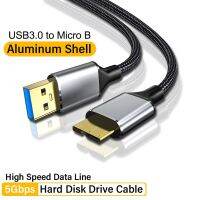 Usb 3.0 Type A To Micro B คอนเนคเตอร์3a สาย C ภายนอกแบบเร็วสายซิงค์ข้อมูลยากไมโคร Usb ขข้อมูล5Gbps ไปยังอะแดปเตอร์