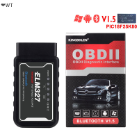 ❤️WT ELM327 V1.5 PIC18F25K80 atpps MHz สำหรับ Android/iOS/PC Torque OBDII Code Reader