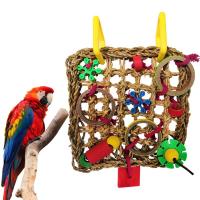 QianXing Shop Bird Crawling Toy Parrot Swing Play Ladder Chewing Foraging Funny Colorful Parrot Toy