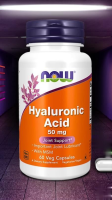 Hyaluronic Acid 50 mg /100 mg  60 /120 Capsules by NOW FOODS