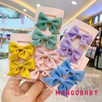 【hot sale】△✷✶ C05 MG-2Pcs Little Girls Princess Hairpins Sweet Style Bow Shape Bangs Clip Set Children Lovely Hair Accessories