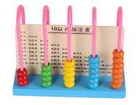 【CW】 5 row Child Calculate Bead Educational Mathematictoys Math Early Arithmetic Addition Subtraction 2021