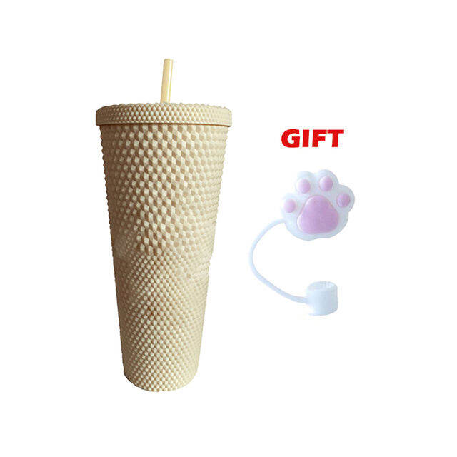 2021710ml-diamond-radiant-goddess-straw-cup-with-logo-with-lid-summer-cold-water-cup-tumbler-with-straw-plastic-durian-coffee-mugs