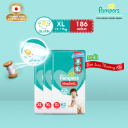 Combo 3 Tã Bỉm Quần PAMPERS Giữ Dáng Gói Cực Đại Size XL 62 miếng 12-17kg