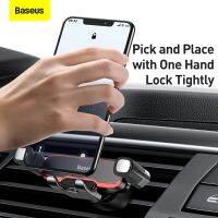 Baseus Car Phone Holder Metal Gravity Auto Air Vent Mobilephone Stand for 4.7-6.5 Inch Phone Invisibile Car Support Dropshipping