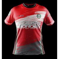 （Contact customer service to customize for you）RFS150i Crossborder Red Sublimation Tshirt / Baju Microfiber Jersi / Jersey Sublimation / Tshirt Jersey（Childrens Adult Sizes）