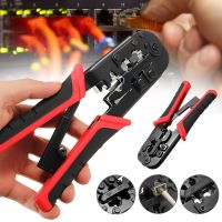 QZ-Doersupp 1pc Network Crimping Plier Multifunctional Ethernet Network Cable Crimp Tool Lan Crimper Cutter Pliers Hand Tool