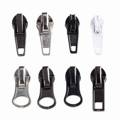 10pcs/ Set 3# Metal Zipper Slider Zipper Head Pull Replacement Repair Kit Garment Bag DIY Zip Fastenings Accessories Drop Ship Door Hardware Locks Fab