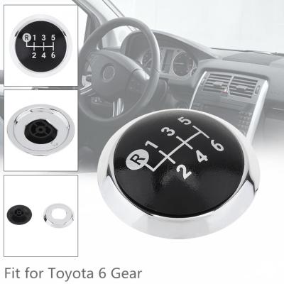 อุปกรณ์เปลี่ยนเกียร์แบบแมนนวล6สปีดลูกบิดคันเกียร์ปลอกหุ้มหัวไม้กอล์ฟมือจับสำหรับ Toyota Corolla 1.8mt 2007-2013