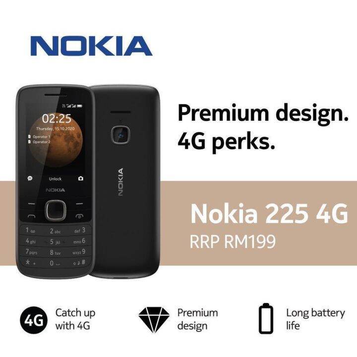 Nokia 225 4G LTE Original Nokia Warranty Malaysia | Lazada PH