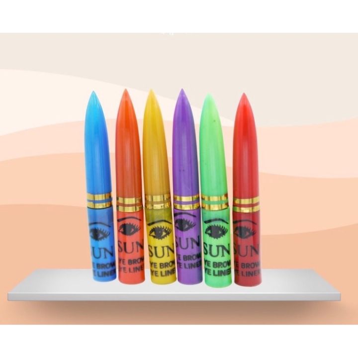 ดินสอแขก-ดินสอเขียนขอบตา-เนื้อเนียน-เขียนง่าย-เส้นคม-สีดำ-1-ชิ้น