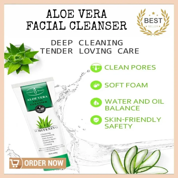 Original Aichun Beauty Aloe Vera Facial Cleanser Anti Acne Cleanser Anti Pimple Anti Fungal Anti