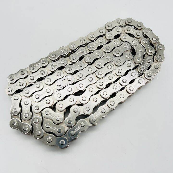 Motorcycle Heavy Duty Roller Chain 428110 (Chrome) Lazada PH