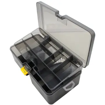 Double Layer Fishing Tackle Box Lures Bait Storage Case Organizer