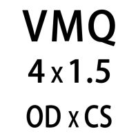 แหวนโอริงซิลิโคนหนา Vmq 1.5มม. ซิลิโคนขาว Od4/5/6/7/8/9/10/11/12/13มม. วงแหวนปะเก็นยางซีลวงแหวน