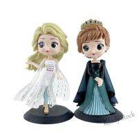 【Ready Stock】 ™ C30 15cm Disney Princess Frozen Elsa Anna Harleen Quinzel Clown Girl Q Version Cake Decoration PVC Action Figures Model Dolls Toys Gifts