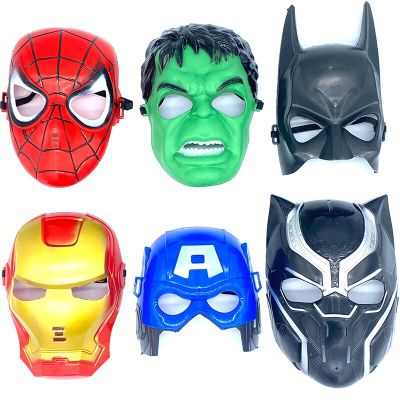 ZZOOI New Marvel Avengers 3 The Avengers Action Figure Toys Superhero Masks Spiderman Iron Man Hulk Cartoon Party Mask Cosplay Mask