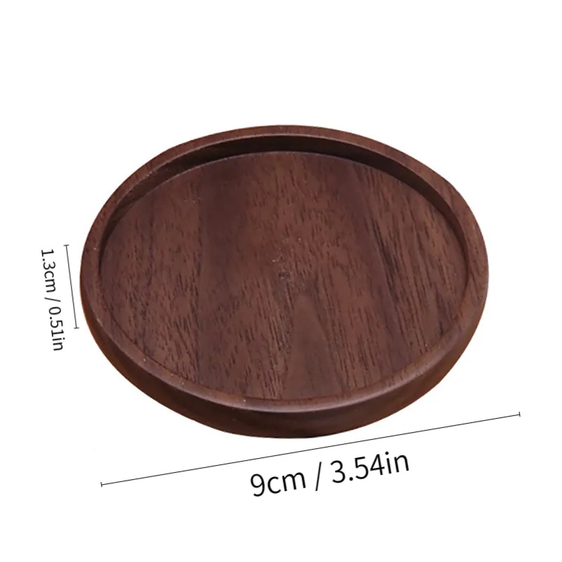 Upsham Round Shaped Place mat Heat Resistant Coaster Set for Tea Coffee Cup  Mugs in(Brown) (3)