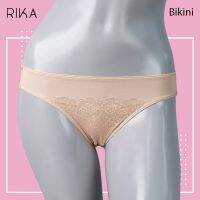 RIKA  **โปร ซื้อ 4 ตัว ราคาพิเศษ 299.- เลือกแบบได้ ** กางเกงใน ทรง BIKINI แต่งลูกไม้ดีไซน์เรียบหรูทันสมัย FG2209 ผ้า Tactel นุ่ม ยืด ***มีไซส์ใหญ่ M-LL**