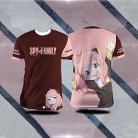 {Match maker}} Hot Spy X Family เสื้อยืด Anya Forger Anime Girl 3D พิมพ์ Streetwear ผู้ชายผู้หญิงแฟชั่นขนาดใหญ่ T เสื้อ Harajuku เด็ก Tees Tops