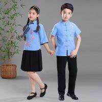 [COD] Childrens of student May Fourth Zhongshan suit style performance New Years Day recitation female