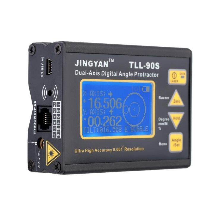 tll-90s-super-high-precision-angle-meter-0-005-professional-dual-axis-digital-laser-level-inclinometer-angle-protractor-with-lcd-display-100-240v-50-60hz